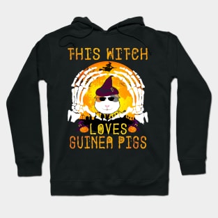 This Witch Loves Guinea Pigs Halloween (125) Hoodie